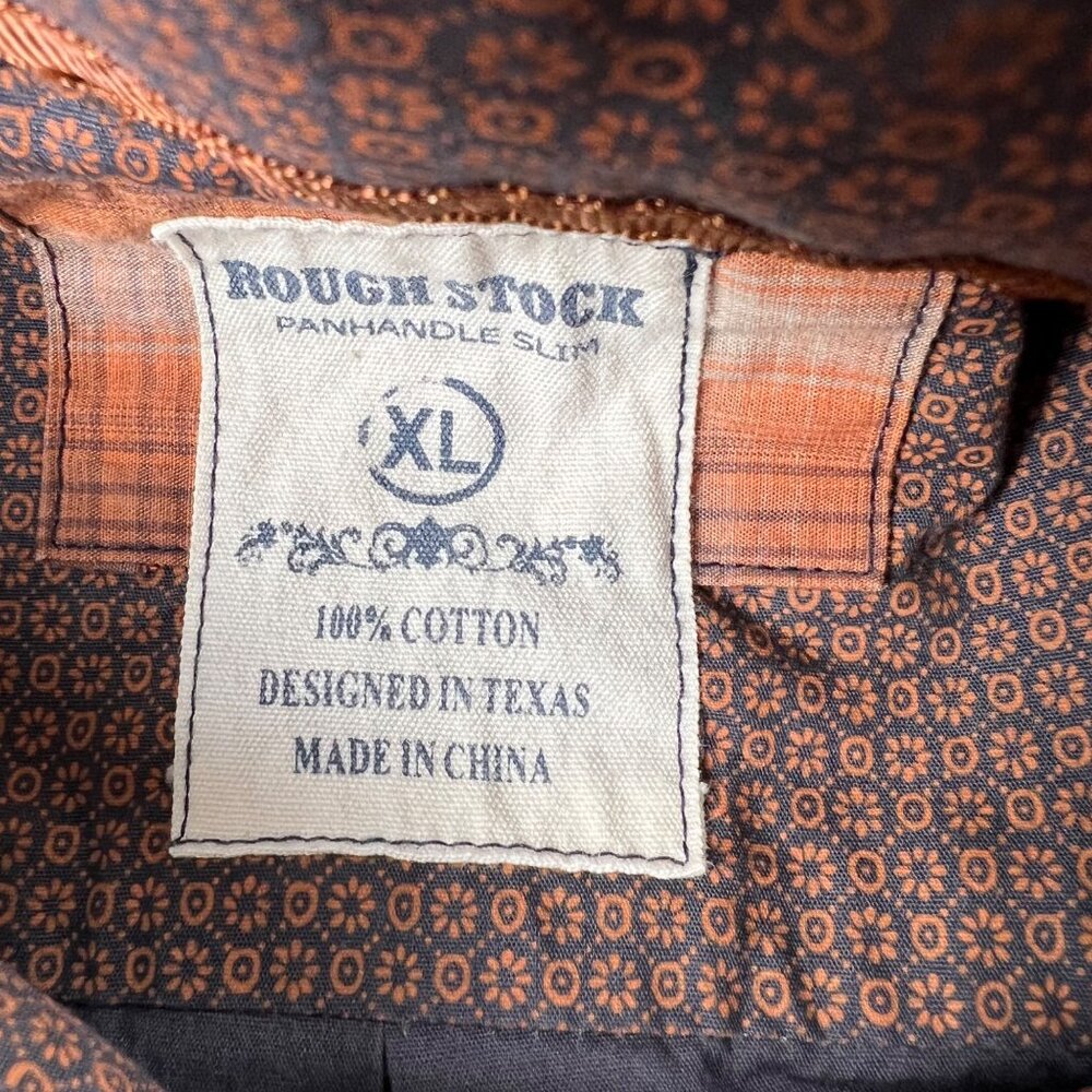 Panhandle Slim Rough Stock Mens XL Long Sleeve Button Up Shirt Designed In Texas - Picture 12 of 12